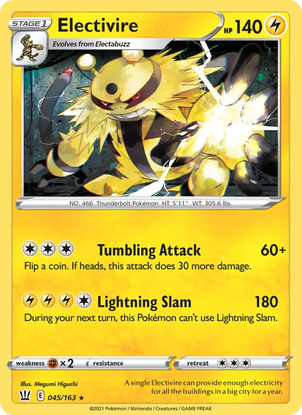 Electivire Battle Styles 45/163
