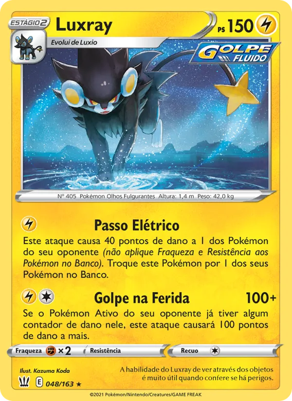 Luxray Estilos de Batalha 48/163