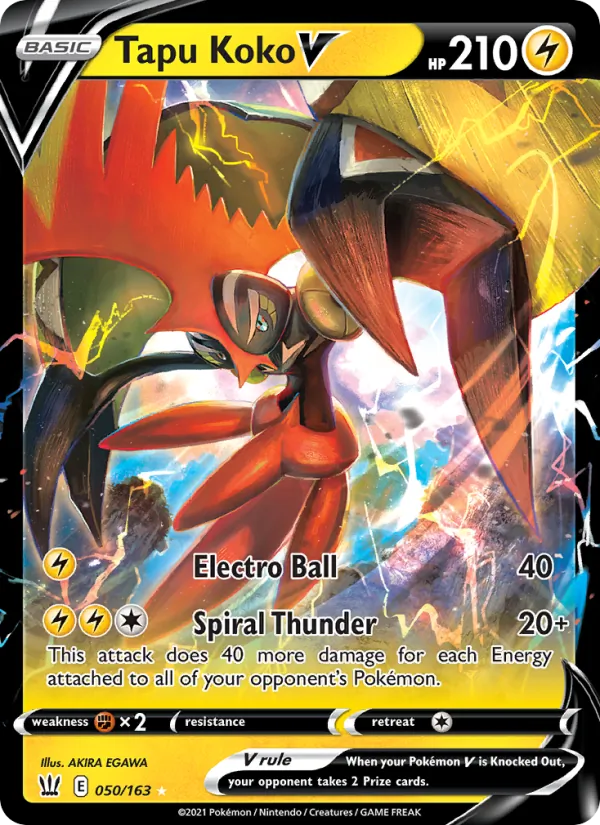 Tapu Koko V Battle Styles 50/163