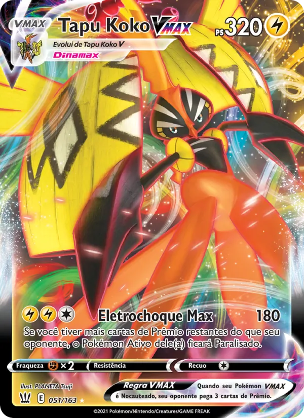 Tapu Koko VMAX Estilos de Batalha 51/163