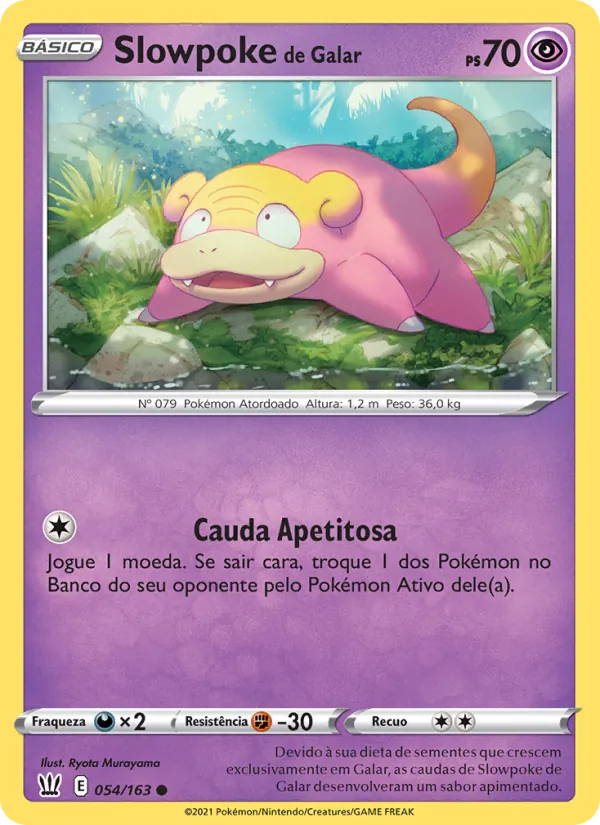 Slowpoke de Galar Estilos de Batalha 54/163