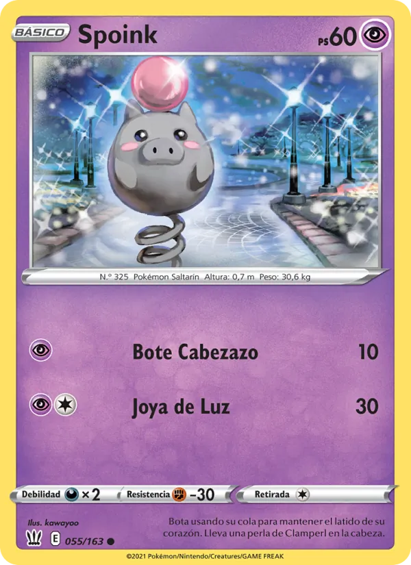 Spoink Estilos de Combate 55/163