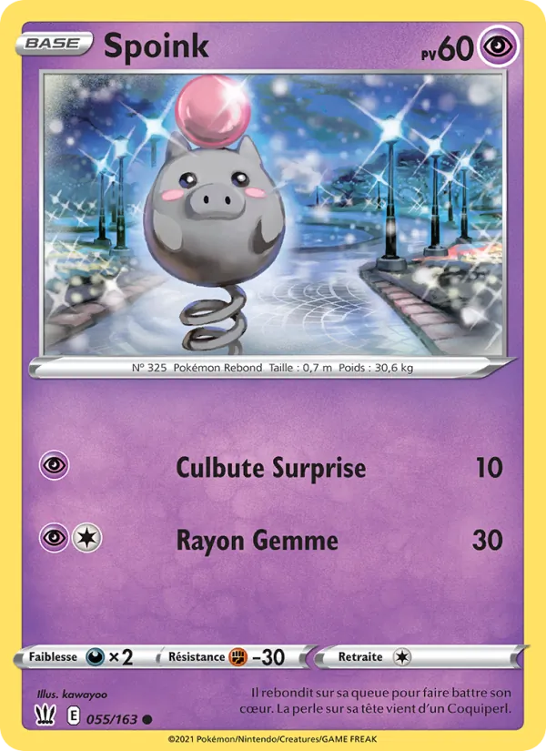 Spoink Styles de combat 55/163