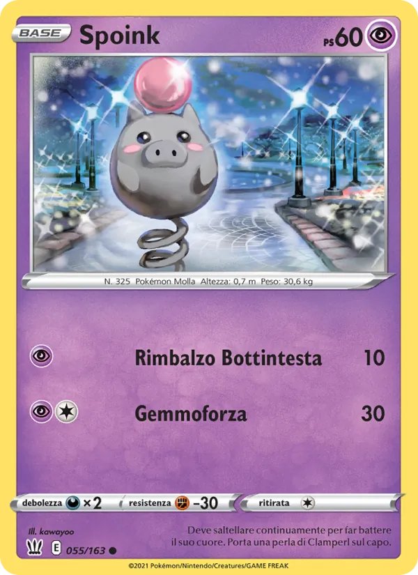 Spoink Stili di Lotta 55/163