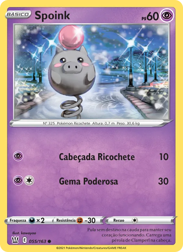 Spoink Estilos de Batalha 55/163