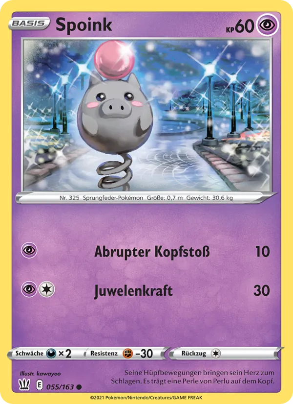 Spoink Kampfstile 55/163