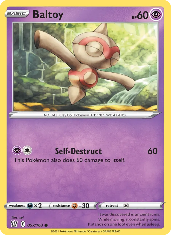 Baltoy Battle Styles 57/163
