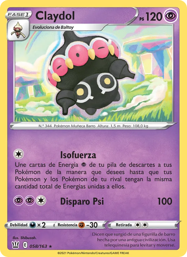 Claydol Estilos de Combate 58/163