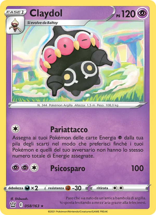 Claydol Stili di Lotta 58/163