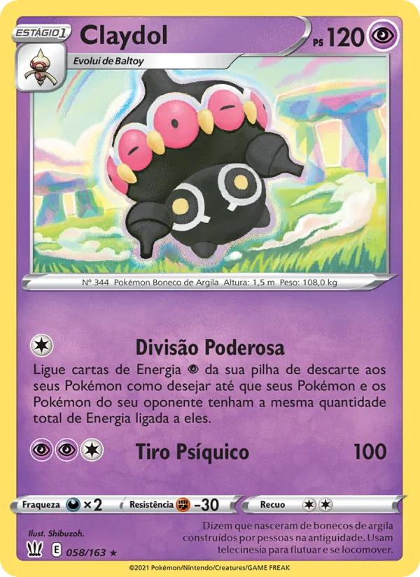 Claydol Estilos de Batalha 58/163
