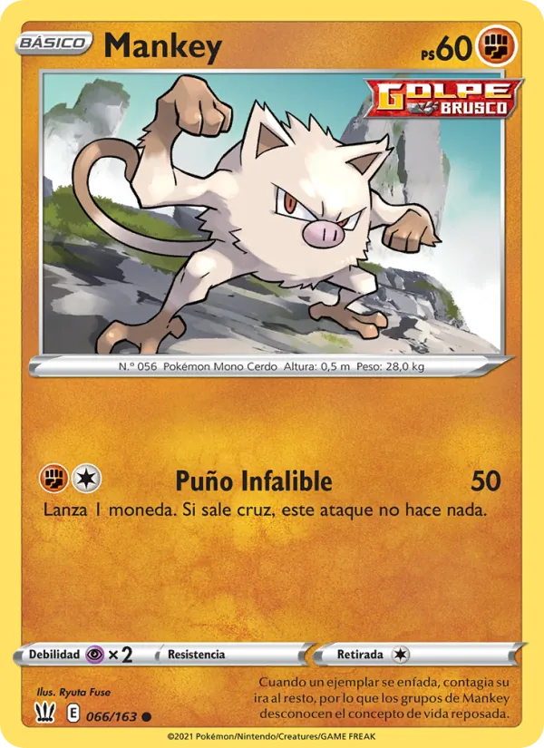 Mankey Estilos de Combate 66/163