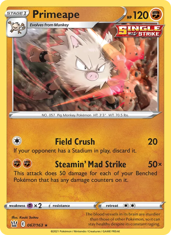 Primeape Battle Styles 67/163