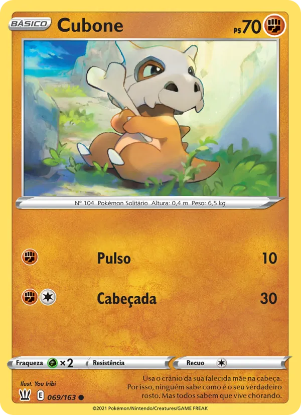 Cubone Estilos de Batalha 69/163