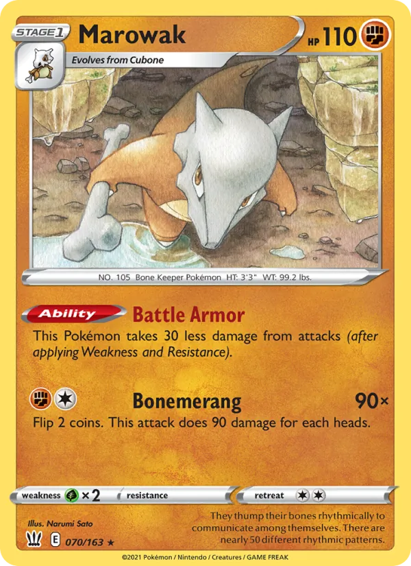 Marowak Estilos de Combate 70/163