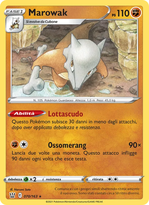 Marowak Stili di Lotta 70/163