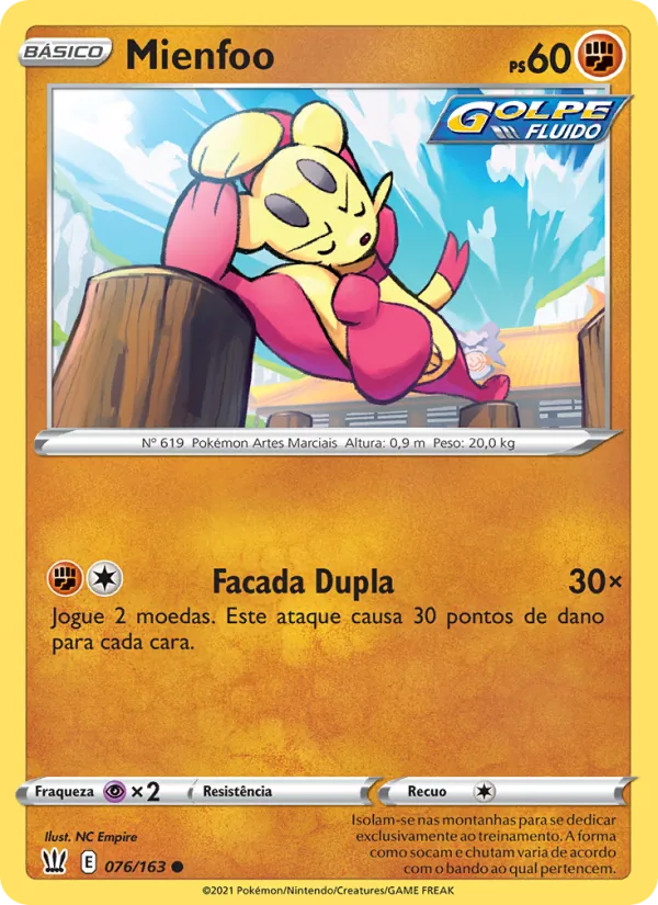 Mienfoo Estilos de Batalha 76/163