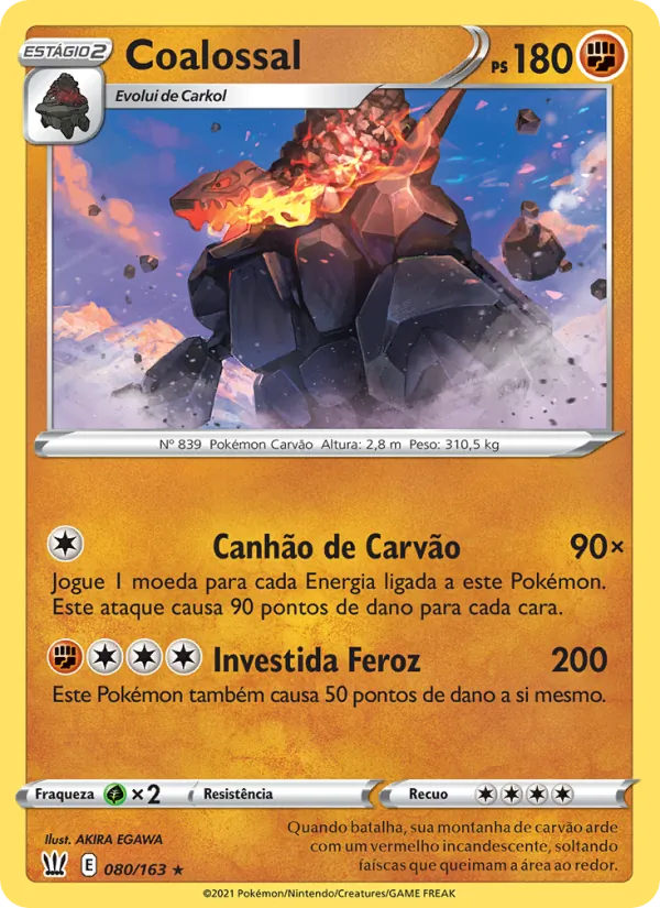 Coalossal Estilos de Batalha 80/163