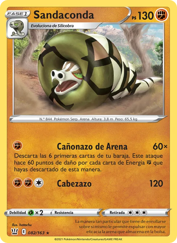 Sandaconda Estilos de Combate 82/163