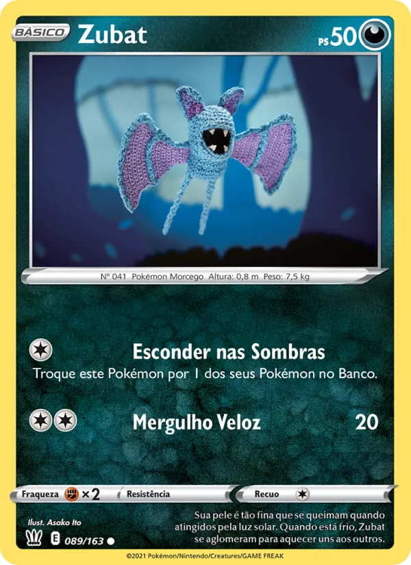 Zubat Estilos de Batalha 89/163