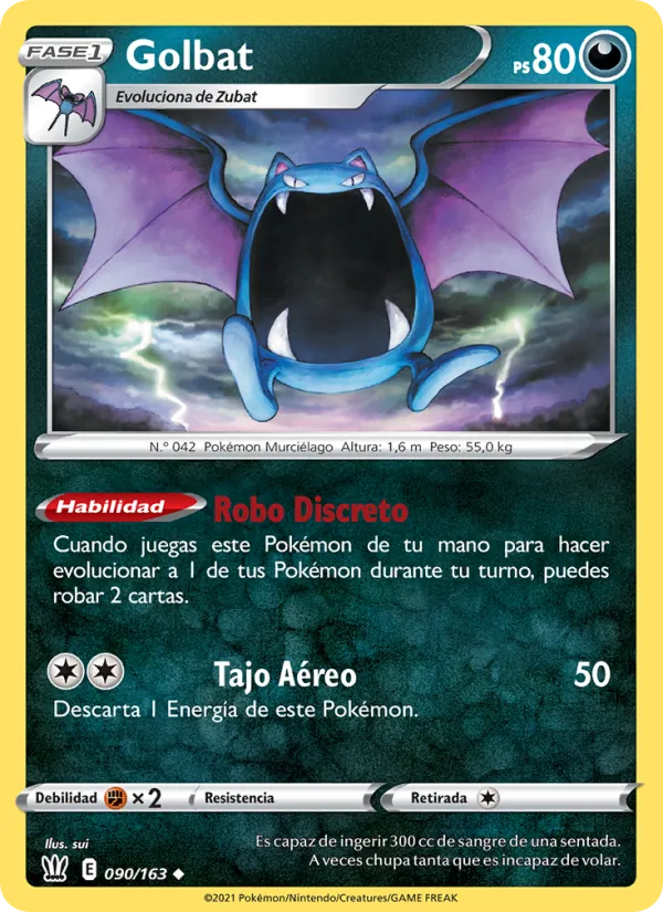 Golbat Estilos de Combate 90/163
