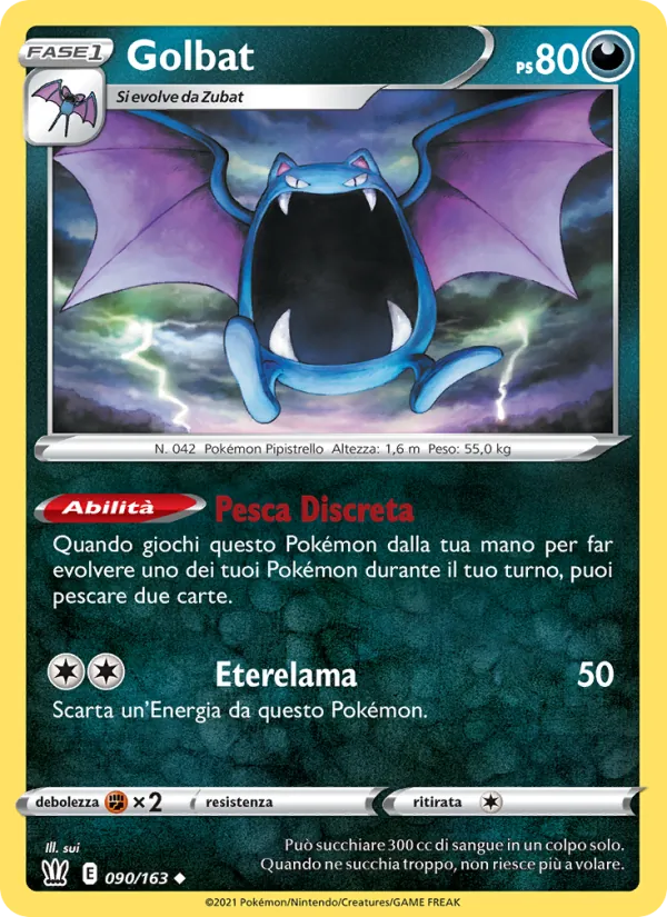 Golbat Stili di Lotta 90/163
