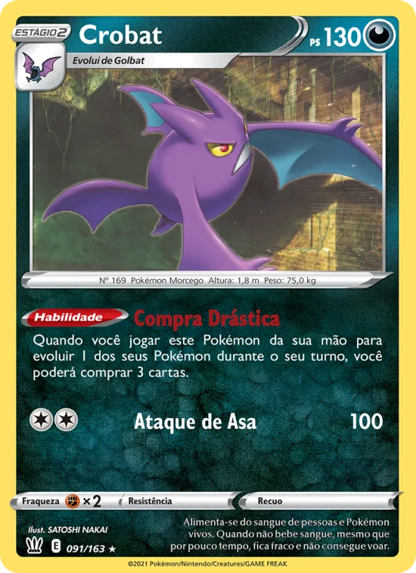 Crobat Estilos de Batalha 91/163