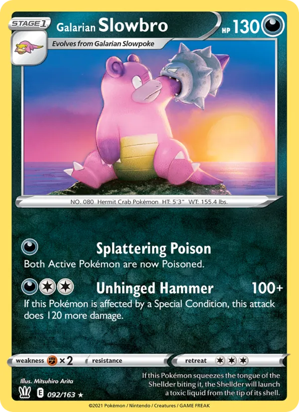 Galarian Slowbro Battle Styles 92/163