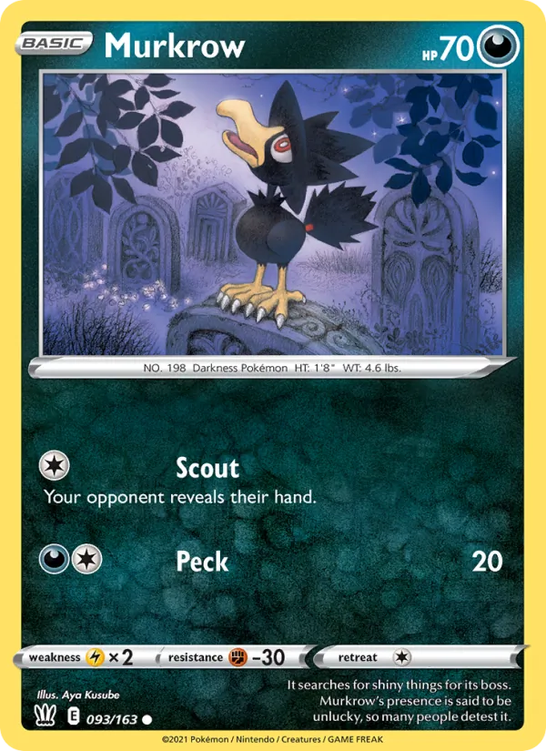 Murkrow Battle Styles 93/163