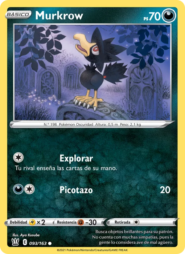 Murkrow Estilos de Combate 93/163