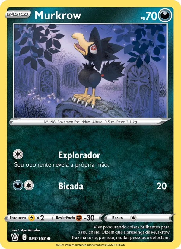 Murkrow Estilos de Batalha 93/163