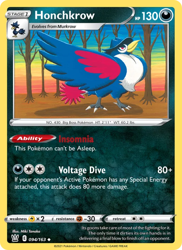 Honchkrow Battle Styles 94/163