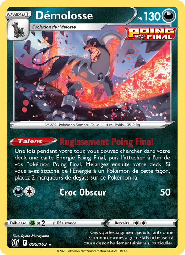 Démolosse Styles de combat 96/163