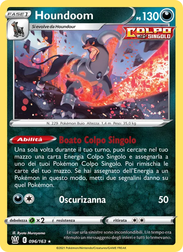 Houndoom Stili di Lotta 96/163