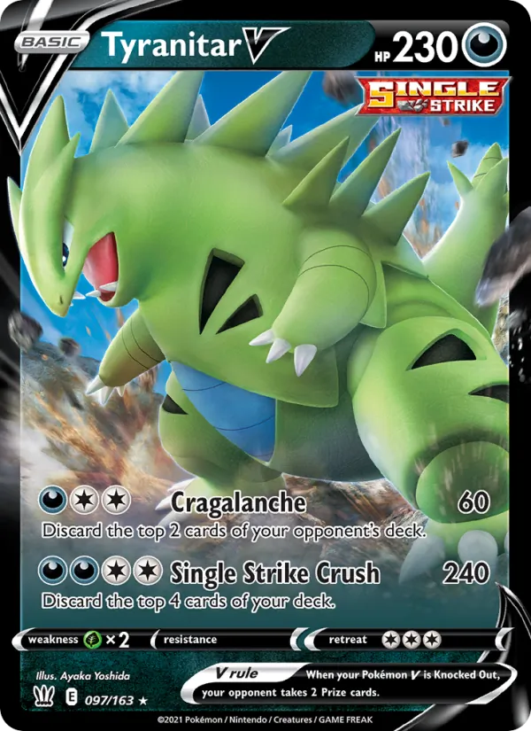 Tyranitar V Battle Styles 97/163