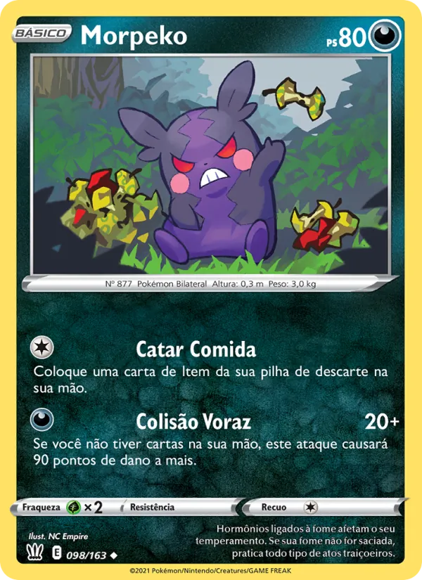 Morpeko Estilos de Batalha 98/163