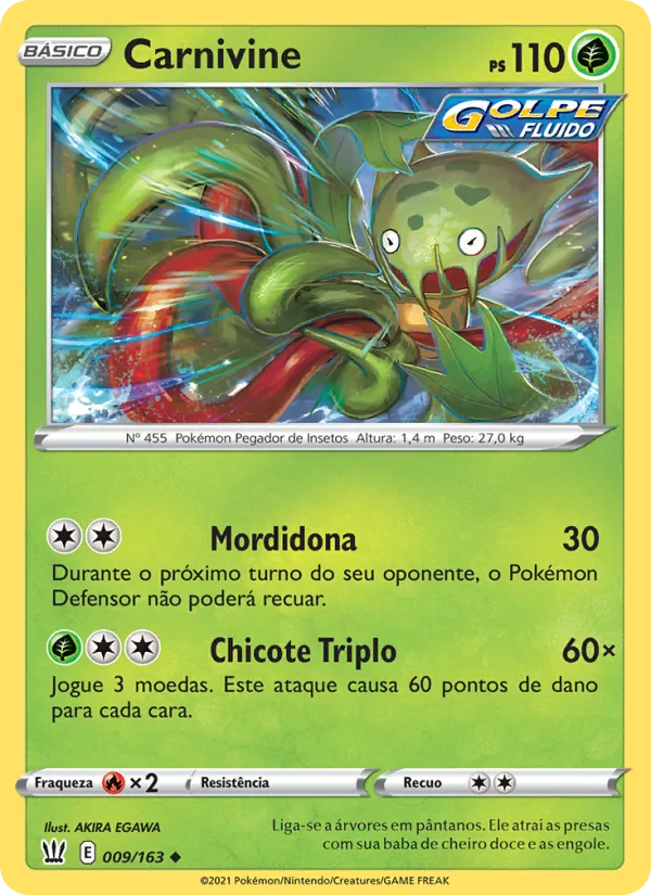 Carnivine Estilos de Batalha 9/163