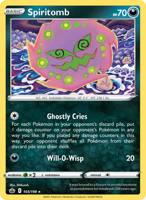 Spiritomb Chilling Reign 103/198