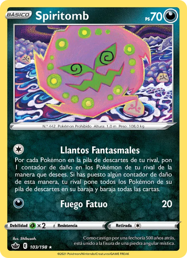 Spiritomb Reinado Escalofriante 103/198