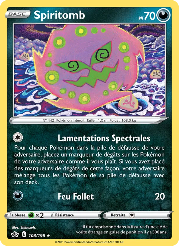Spiritomb Règne de Glace 103/198