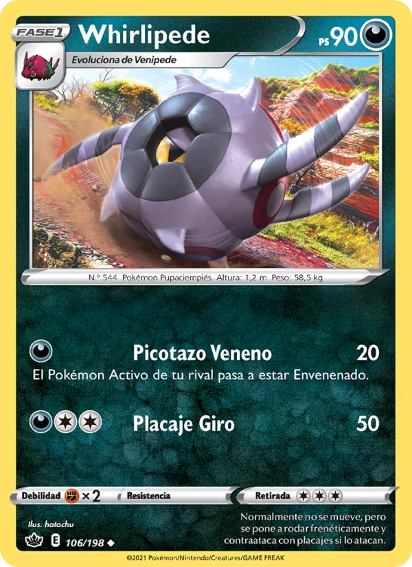 Whirlipede Reinado Escalofriante 106/198
