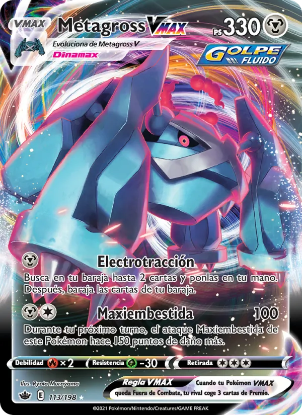 Metagross VMAX Reinado Escalofriante 113/198