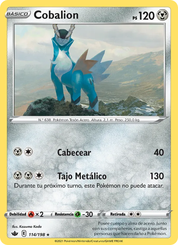 Cobalion Reinado Escalofriante 114/198