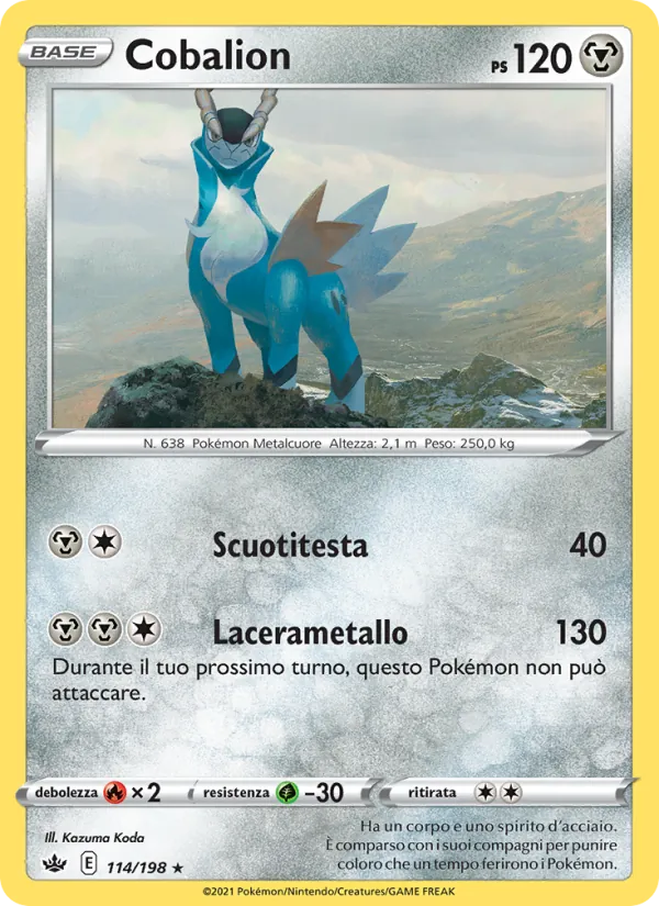 Cobalion Regno Glaciale 114/198
