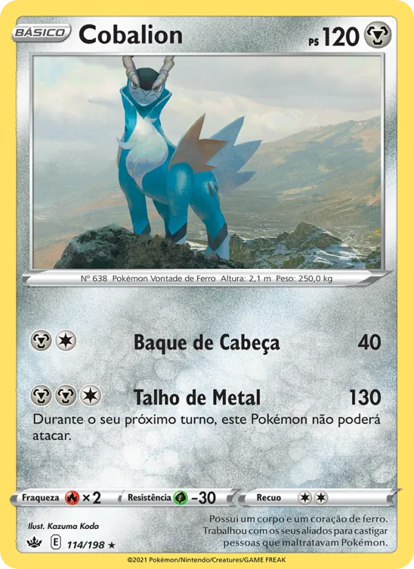 Cobalion Reinado Arrepiante 114/198