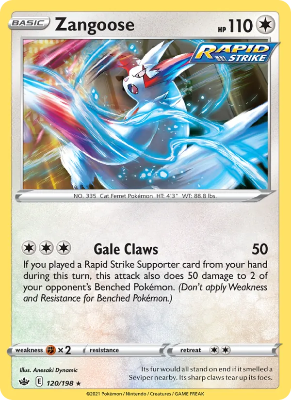 Zangoose Chilling Reign 120/198