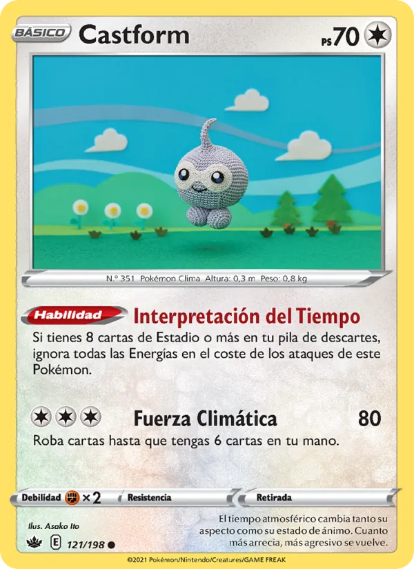Castform Reinado Escalofriante 121/198