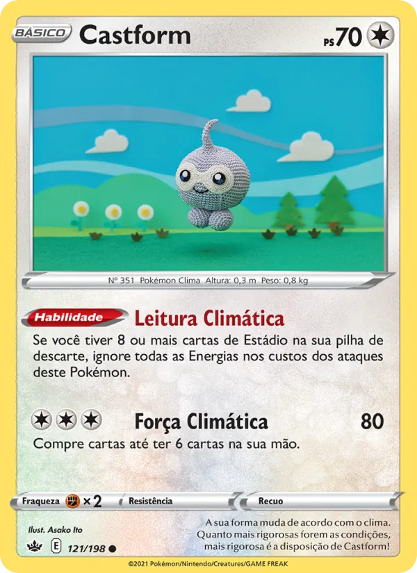Castform Reinado Arrepiante 121/198