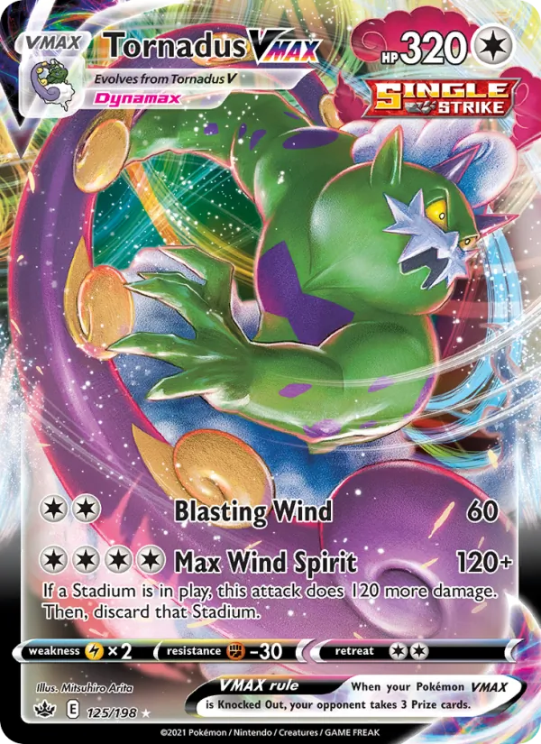 Tornadus VMAX Chilling Reign 125/198