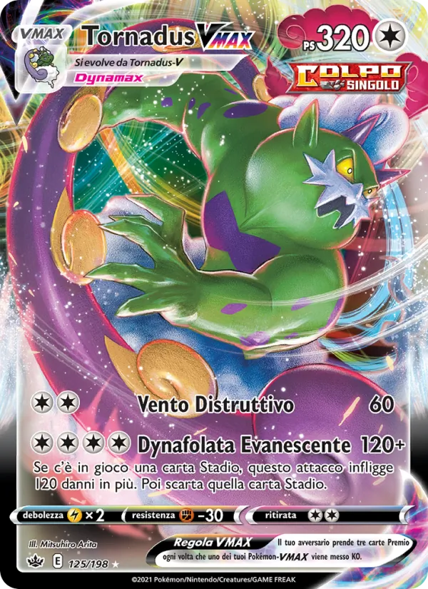 Tornadus VMAX Regno Glaciale 125/198