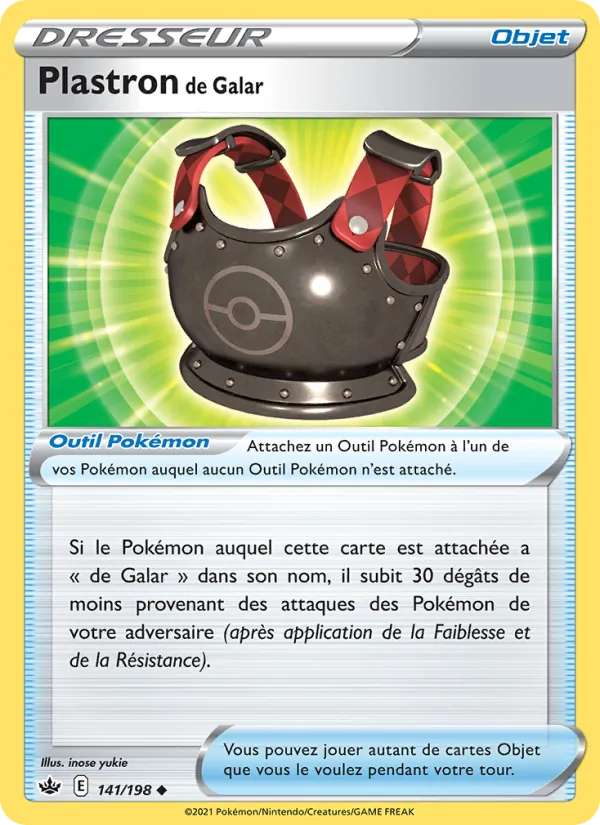 Plastron de Galar Règne de Glace 141/198